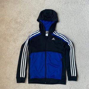 ADIDAS Boys hooded jacket, medium
